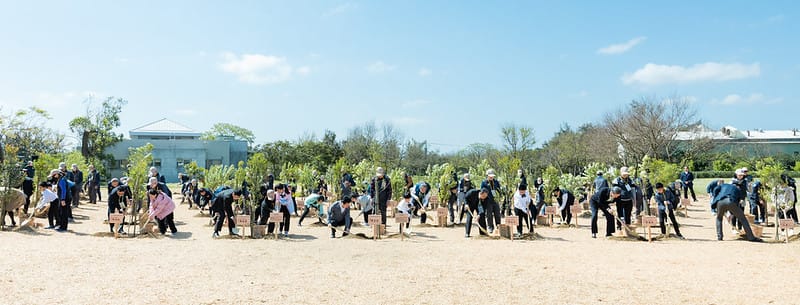  賴清德前往桃園出席「原地扎根．韌性森活」植樹活動。 圖：總統府提供 