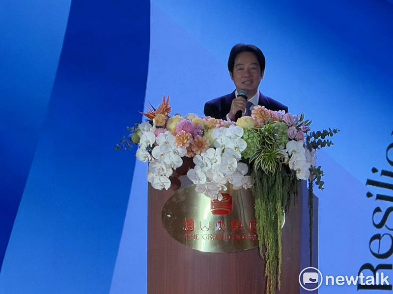  賴清德笑稱林佳龍「為國增重」 圖：高逸帆／攝 