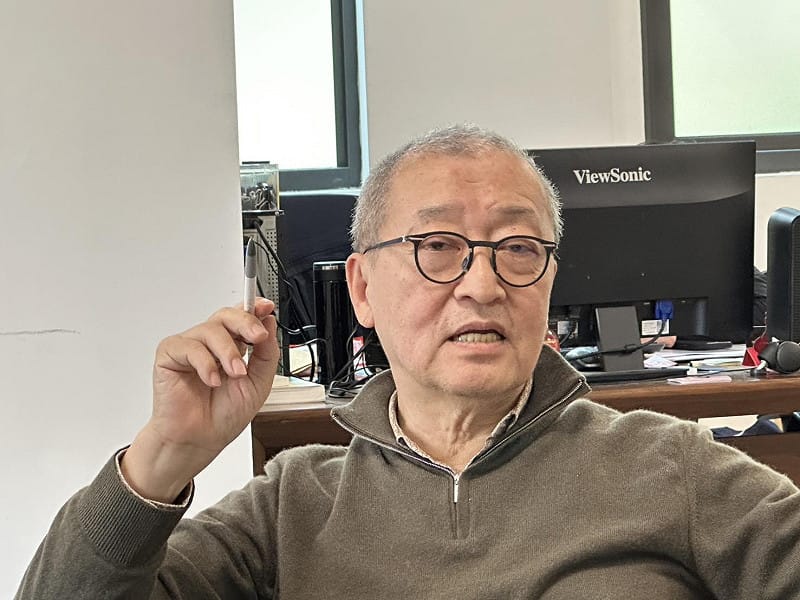  民進黨宜蘭縣長提名人林國漳競選總部主委林向愷。 圖：朱蒲青攝 