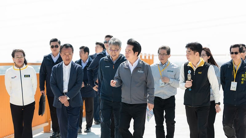  賴清德出席「水脈相連，區域共榮」雲嘉南灌溉系統串接工程計畫竣工通水典禮。 圖：總統府提供 