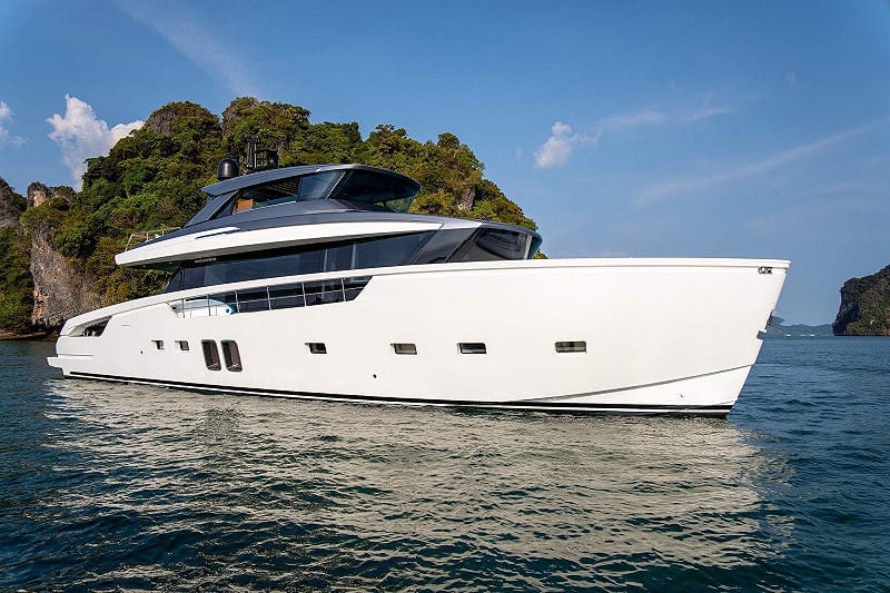 義大利奢華遊艇品牌Sanlorenzo參與2026高雄亞果遊艇展。&nbsp;&nbsp;&nbsp;圖：亞果遊艇集團/提供