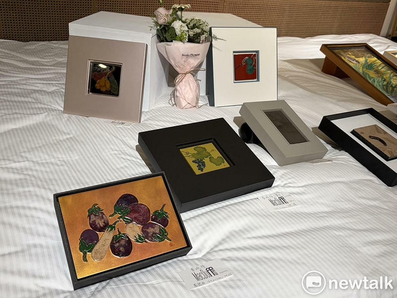 葉曉陵的漆畫作品中恬淡溫柔的語彙，帶有撫慰人心的巧思巧意，多年來一直吸引不少藏家關注。&nbsp;&nbsp;&nbsp;圖：黃博郎／攝