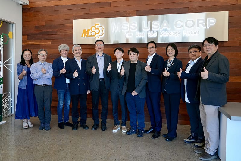 羅達生(左五)率隊前往汎銓科技美國子公司拜會。&nbsp;&nbsp;&nbsp;圖：高雄市政府/提供