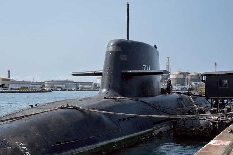 國造潛艦海鯤號&nbsp;&nbsp;&nbsp;圖：總統府提供