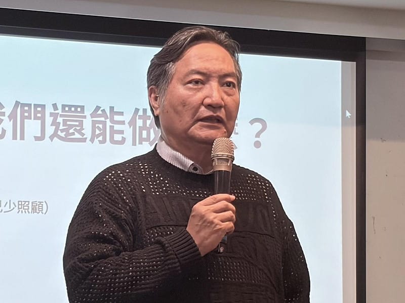  台灣冤獄平反協會理事長羅秉成。 圖：李宣萱/攝 