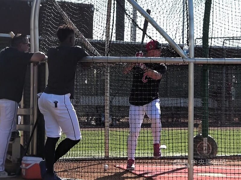 美國職棒台裔美籍外野手費柴德（Stuart Fairchild）結束經典賽之後，回歸大聯盟春訓不久就開轟。中央社記者林宏翰亞利桑那攝　115年3月20日&nbsp;&nbsp;&nbsp;