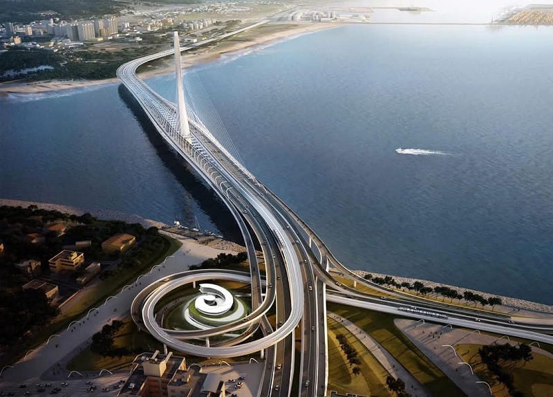 台灣國門新地標「淡江大橋」將於2026年5月9 正式通車。&nbsp;&nbsp;&nbsp;圖/取自高公局網站