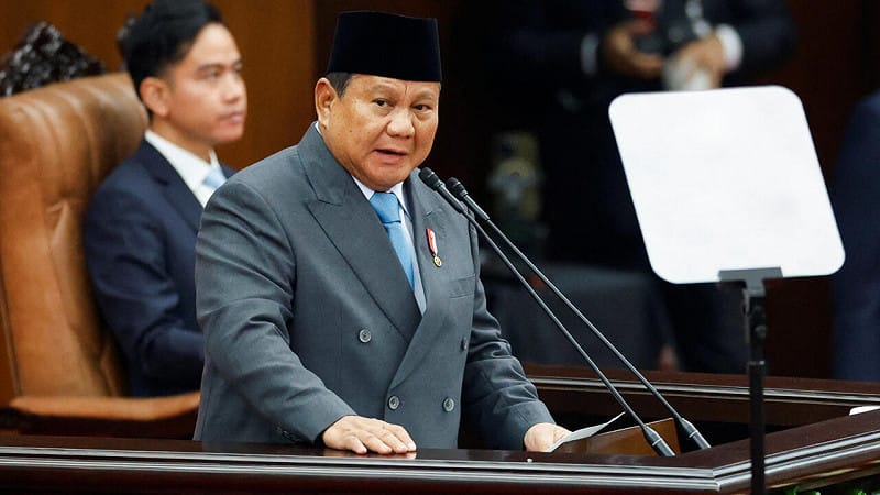 印尼總統普拉博沃·蘇比安托。&nbsp;&nbsp;&nbsp;圖：翻攝自Ｘ／@RFI_TradCn