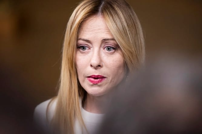 義大利總理梅洛尼。&nbsp;&nbsp;&nbsp;圖 : 翻攝自 IC Photo