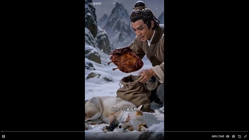 雖然有網友質疑，蔡依林試圖透過相關影片嘲諷中國《央視新聞》發布的「醬板鴨間諜」，但大多數網友都抱持著反對的態度，認為蔡依林只是在玩近期很紅的網路梗。&nbsp;&nbsp;&nbsp;圖：翻攝自 @Louis212ruil X 分享影片