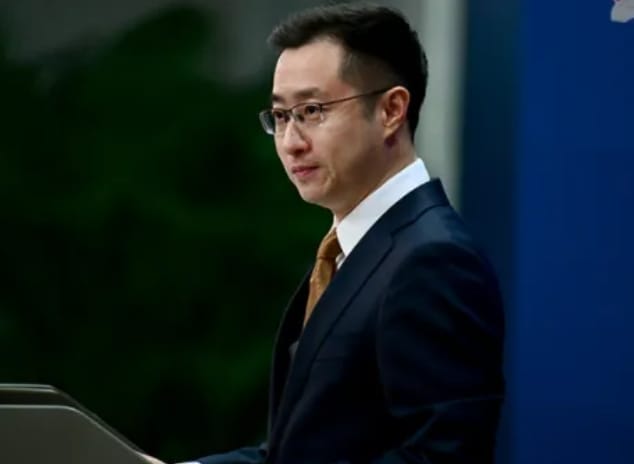  中國外交部發言人林劍。 圖 : 翻攝自政知見 