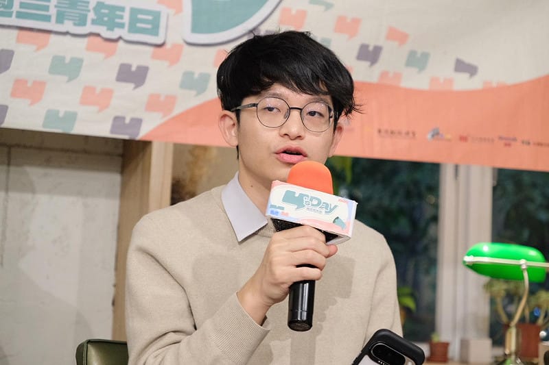 臺灣國防研究倡議共同創辦人溫約瑟。&nbsp;&nbsp;&nbsp;圖：Y’s Day「週三青年日」提供