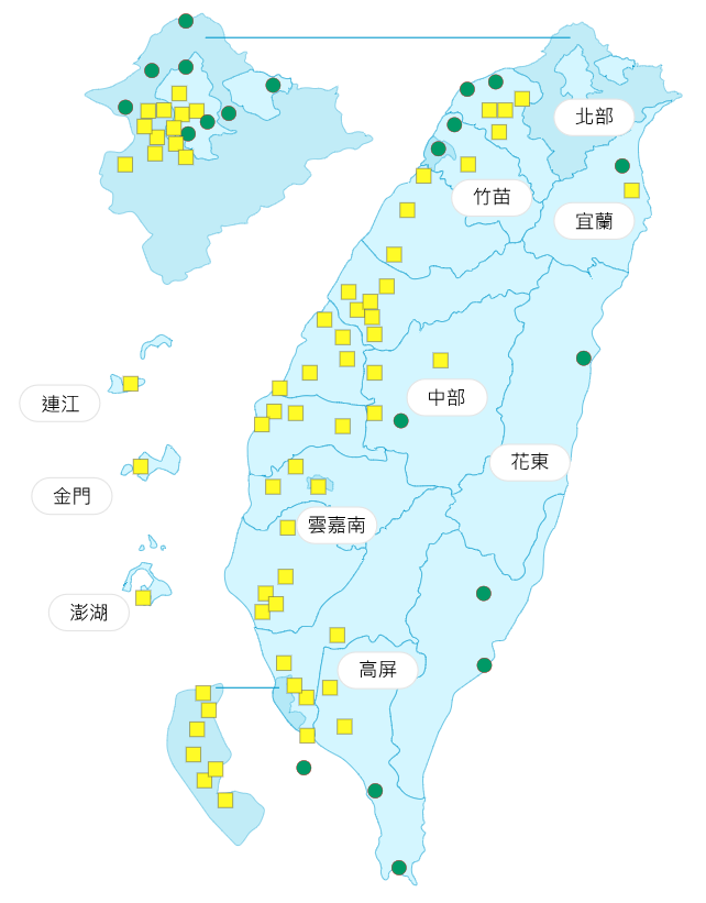 環境部公布各地空氣品質概況。&nbsp;&nbsp;&nbsp;圖：環境部提供