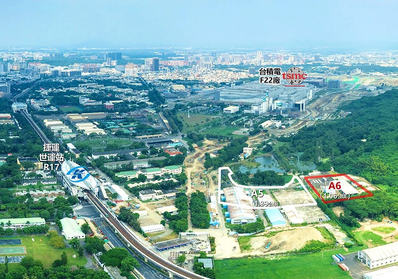 R17世運站東側A6街廓公辦都市更新基地鄰近地區示意圖。&nbsp;&nbsp;&nbsp;圖：高雄市都發局/提供