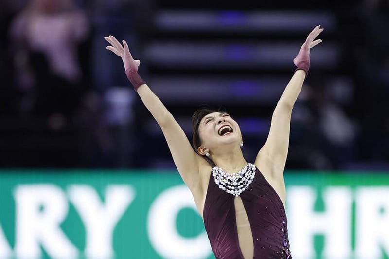 坂本花織即將在本屆世錦賽結束後退休。（共同社）&nbsp;&nbsp;&nbsp;