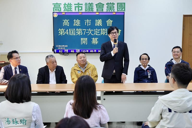 陳其邁(右三)拜會民進黨團。&nbsp;&nbsp;&nbsp;圖：高雄市政府/提供