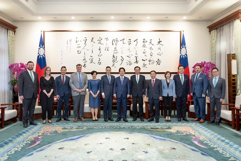  賴清德接見「全球台灣研究中心」（GTI）媒體訪問團。 圖：總統府提供 