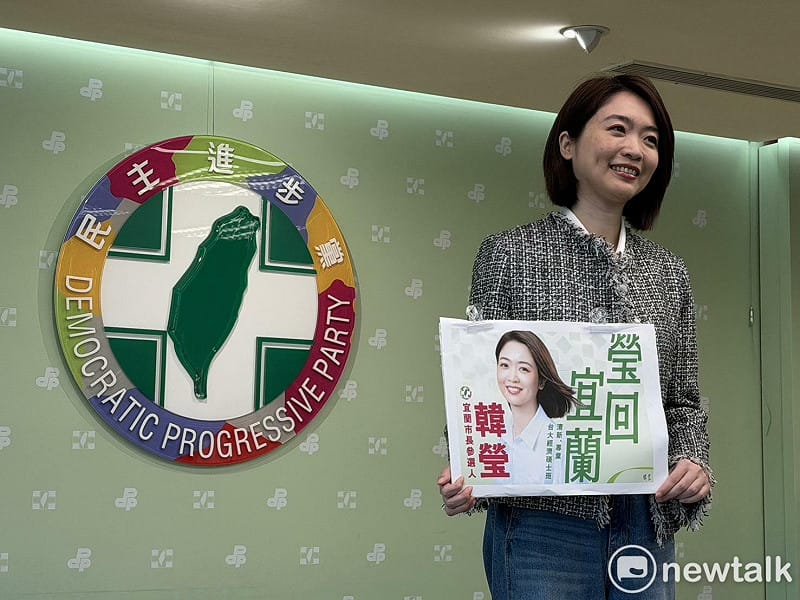  民進黨發言人韓瑩力拚「瑩回宜蘭」 圖：高逸帆／攝 