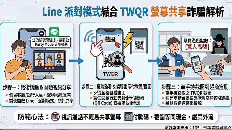 警方提醒網路購物詐騙手法。&nbsp;&nbsp;&nbsp;圖：刑事局提供