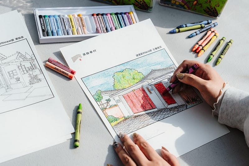 建業新村「尋彩蛋-老房子著色趣」。&nbsp;&nbsp;&nbsp;圖：高雄市文化局/提供