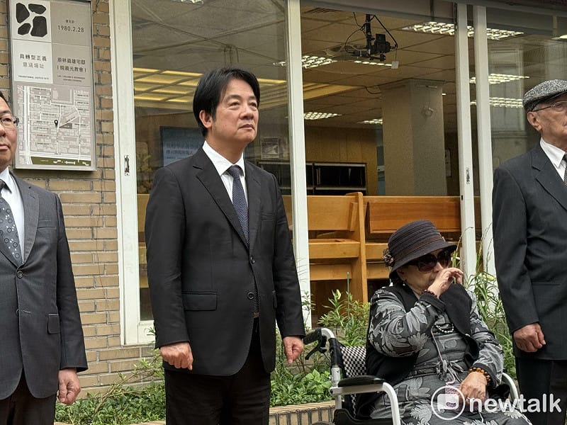 總統賴清德今出席原林義雄宅邸／台灣基督長老教會義光教會「具轉型正義意涵場址」標示牌揭牌儀式。&nbsp;&nbsp;&nbsp;圖：周煊惠 / 攝