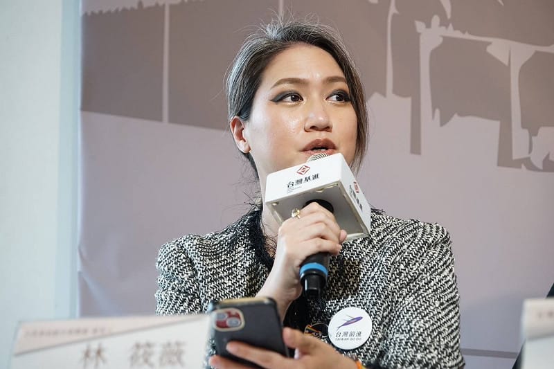  小民參政歐巴桑聯盟發言人、台北市平地原住民市議員參選人林筱薇。 圖：台灣基進 / 提供 
