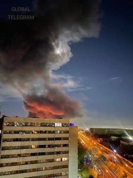 德黑蘭的梅赫拉巴德國際機場也遭到打擊。&nbsp;&nbsp;&nbsp;圖：翻攝自 @EliAfriatISR X 帳號