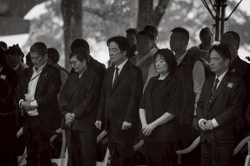 賴清德、葉菊蘭、鄭竹梅出席「鄭南榕殉道37周年追思紀念會」。 圖:總統府提供 賴清德、葉菊蘭、鄭竹梅出席「鄭南榕殉道37周年追思紀念會」。 圖:總統府提供