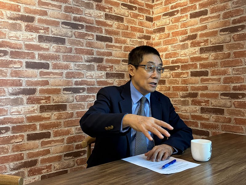 政治評論家曹長青：高市對台灣認識，與李登輝、彭明敏、黃昭堂等本土派有關。圖：詹家威/攝 