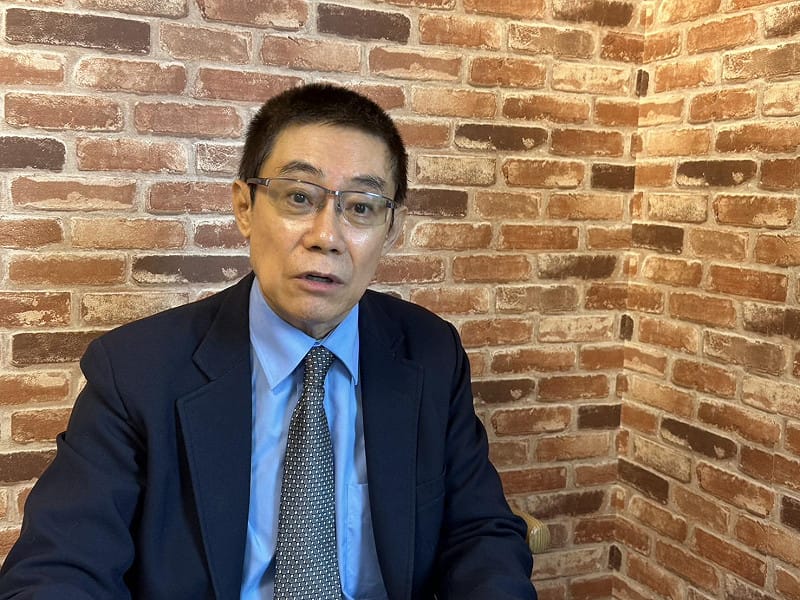  中國民運人士兼政治評論家曹長青接受《新頭殼》專訪。 圖:朱蒲青攝 