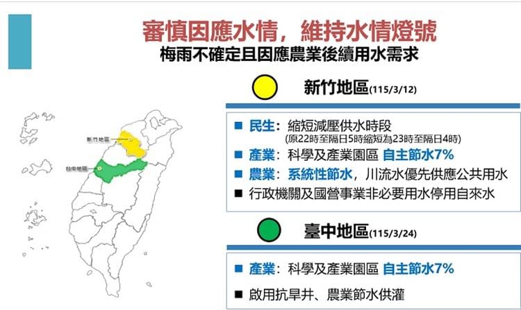 審慎因應水情，維持水情燈號。&nbsp;&nbsp;&nbsp;圖：經濟部提供