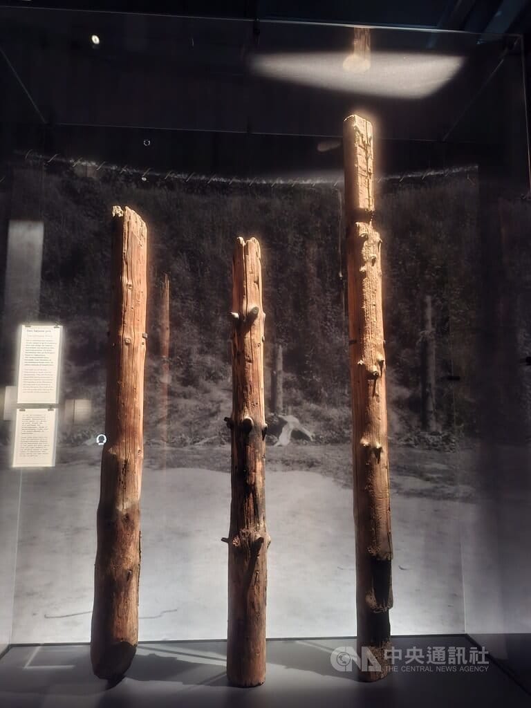 1940至1945年間被德國納粹軍事法庭判死刑的丹麥抵抗運動人士有102名，圖為當時德軍用來綑綁即將被處決抵抗人士的木柱。中央社記者辜泳秝哥本哈根攝　115年4月9日&nbsp;&nbsp;&nbsp;圖：中央社提供