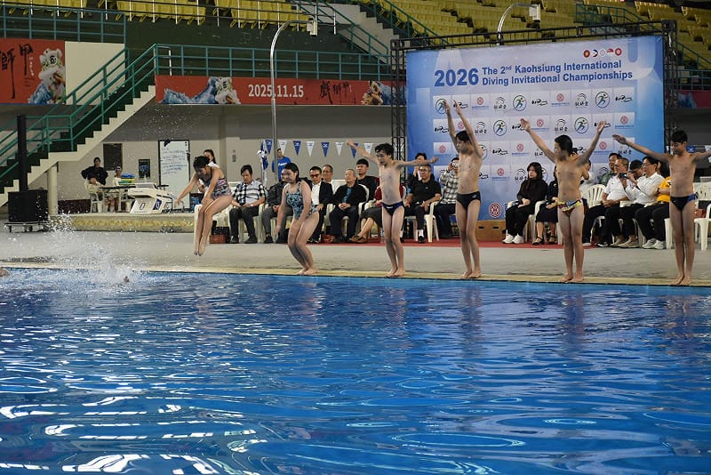 高雄市立國際游泳池是訓練游泳及跳水選手的搖籃。&nbsp;&nbsp;&nbsp;圖：孫家銘/攝