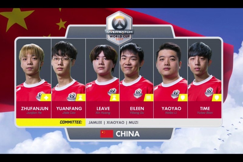 中國在賽前替換原本LGD的四名成員。   圖：暴雪娛樂提供