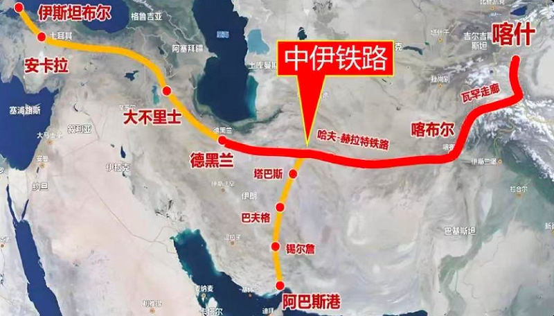 以色列也對「中伊鐵路」發動空襲。 圖:翻攝自X帳號@Megatron_ron