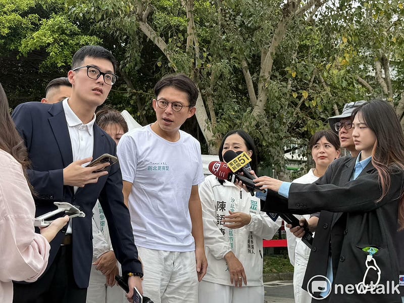  民眾黨主席黃國昌在三重舉辦「411讓新北更有型」誓師大會。 圖：高逸帆／攝 