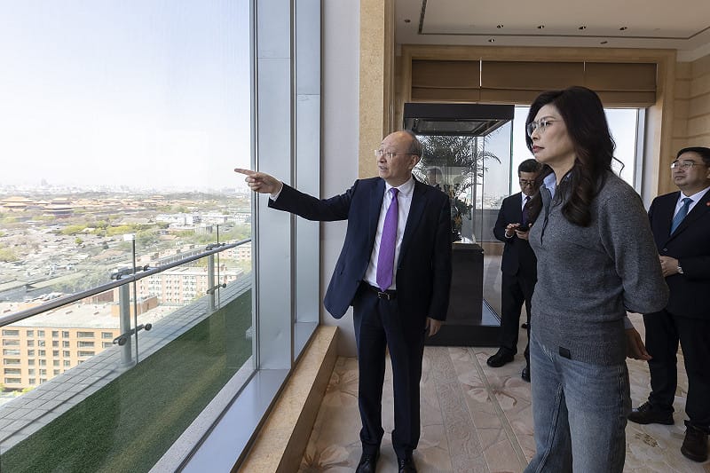 鄭麗文會見中共中央政治局委員、北京市委書記尹力。 圖:國民黨提供 鄭麗文會見中共中央政治局委員、北京市委書記尹力。 圖:國民黨提供