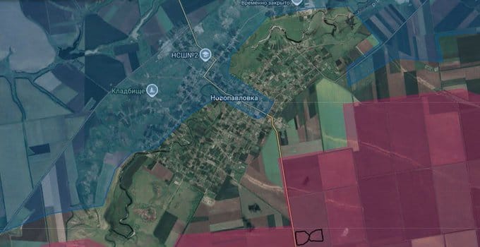  烏軍成功收回諾沃帕夫利夫卡地區的控制權，切斷第聶伯羅前線俄軍部隊的補給路線。 圖：翻攝自 @SanderRegter X 帳號 