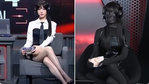 中國女賽評「喳喳」日前穿著短裙出席《永劫無間》職業聯賽，遭網友質疑穿著短裙迎合「男性事件」。最終，喳喳選擇以「一身黑」的造型硬扛酸民，英勇舉動也受到大批網友讚揚。&nbsp;&nbsp;&nbsp;圖：翻攝自 @itsayosan X 帳號