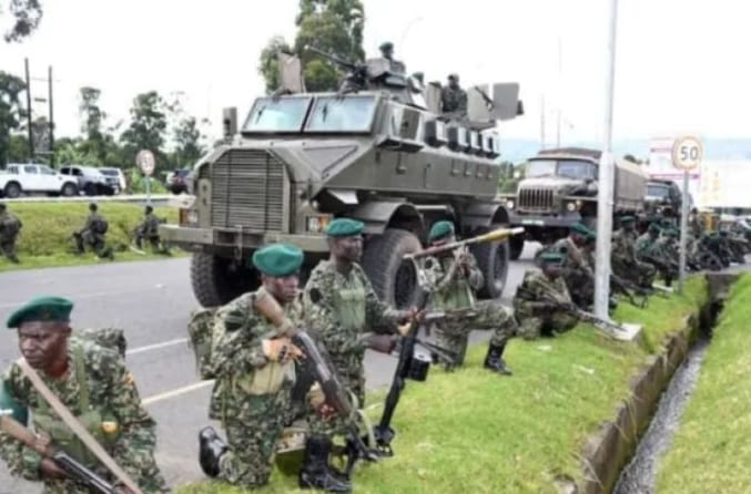  烏干達軍隊。 圖 : 翻攝自央視新聞 