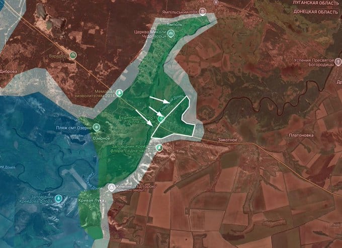 烏軍在頓涅茨克州謝韋爾斯克方向發起反攻,並收回了扎基特內地區的控制權。 圖:翻攝自 @FreudGreyskull X 帳號 烏軍在頓涅茨克州謝韋爾斯克方向發起反攻,並收回了扎基特內地區的控制權。 圖:翻攝自 @FreudGreyskull X 帳號