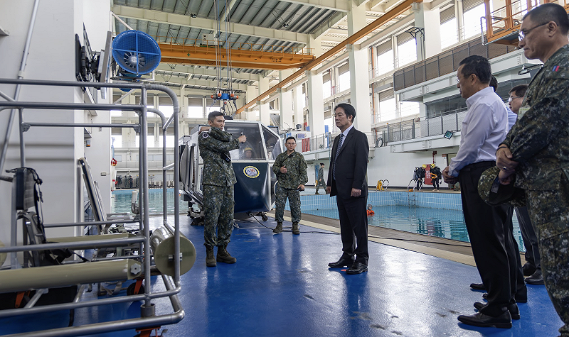  賴清德強調，唯有靠實力才能夠獲得真正的和平。 圖：總統府提供 