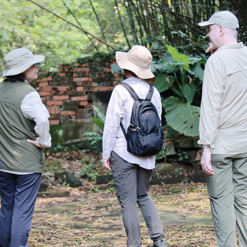  蔡英文形容，台美關係就像爬山。 圖：翻攝自蔡英文Threads 