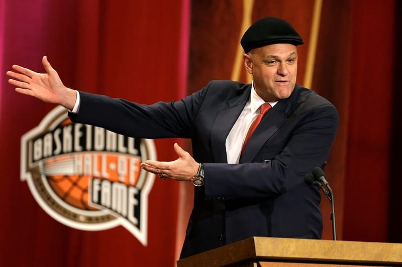施密特2013年入選美國籃球名人堂，9月8日他在入選儀式上致詞。（美聯社）&nbsp;&nbsp;&nbsp;