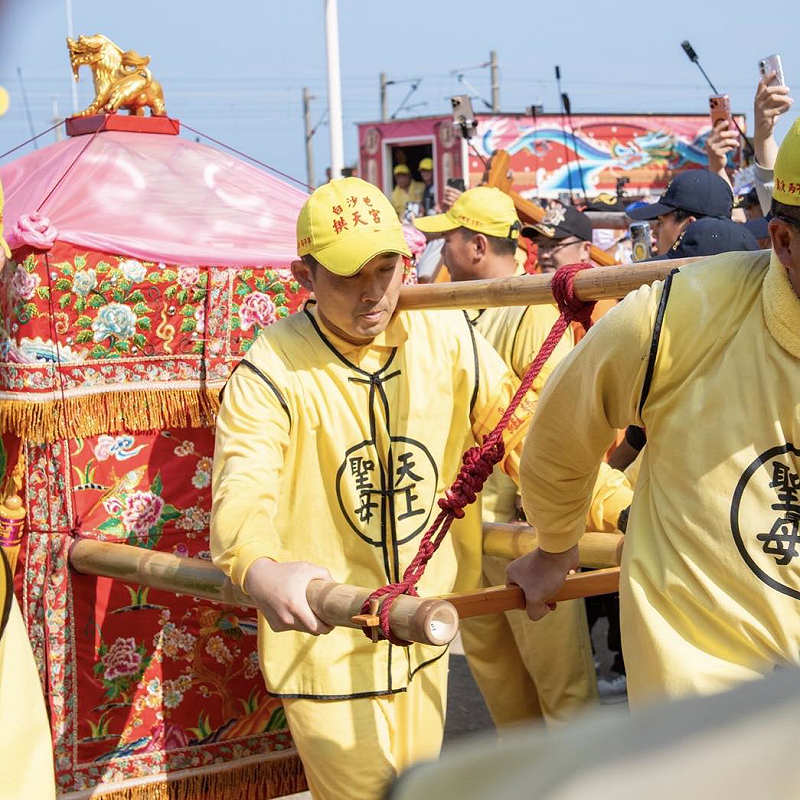  白沙屯媽祖進香。 圖：翻攝自蔡英文臉書 