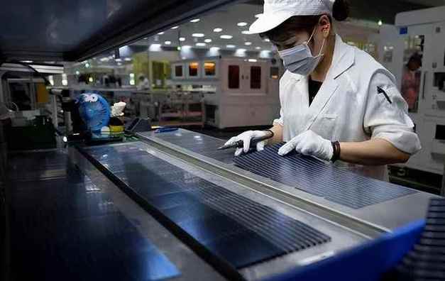 中國正考慮限制向美國出口最先進的太陽能製造設備。&nbsp;&nbsp;&nbsp;圖:翻攝自百度