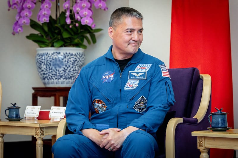  首位台灣出生的「美國太空總署太空人林琪兒醫師(Dr. Kjell Lindgren)」。 圖：總統府提供 