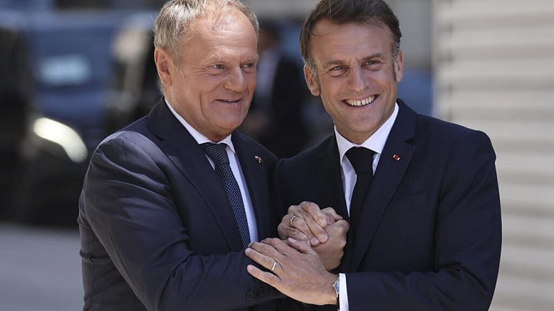  法國和波蘭正在討論聯合軍事演習。 圖：翻攝自Ｘ／@nexta_tv 