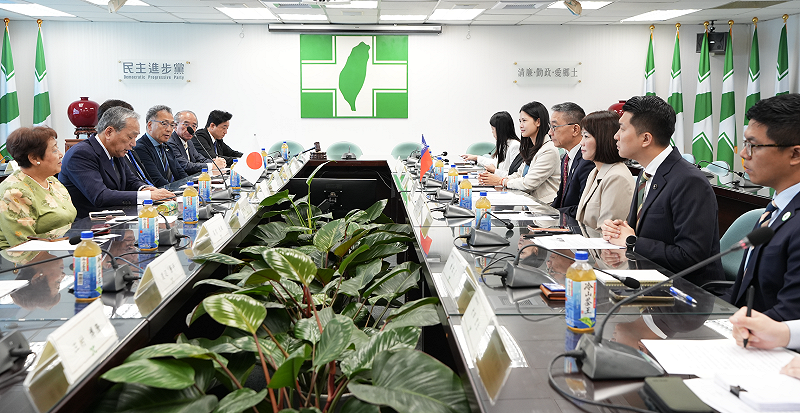  日本福島縣議會「日台友好議員聯盟」感謝賴清德推動福島相關食品全面解禁。 圖：民進黨提供 