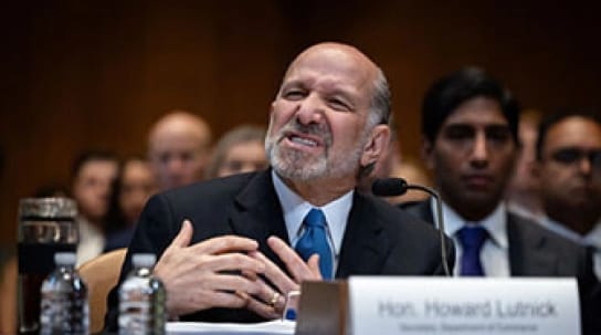 美國商務部長盧特尼克在國會作證。&nbsp;&nbsp;&nbsp;圖 : 翻攝自觀察者網